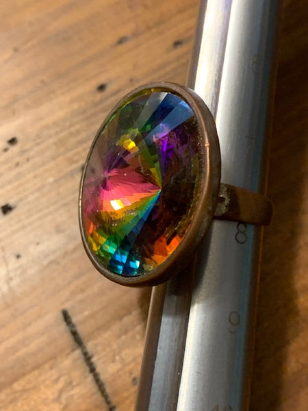 Well-Used Costume Ring w/A Dazzling Burst of Color:  Hypnosis of the Psyche